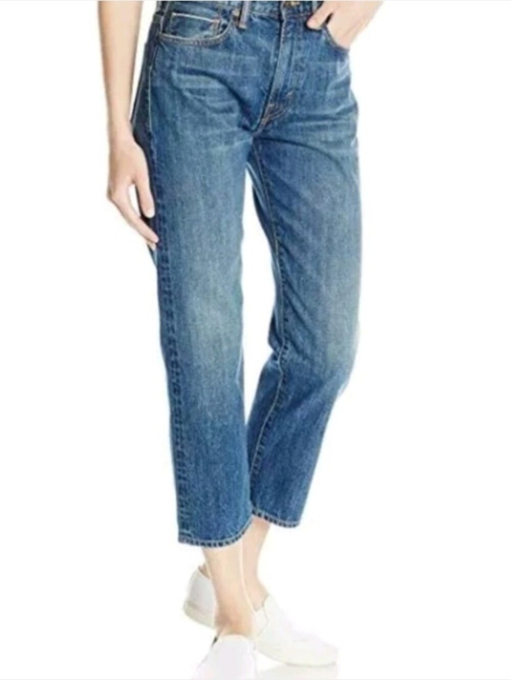 Vince Selvedge Union Slouch Straight Crop Womens Jeans Size 31 Designer